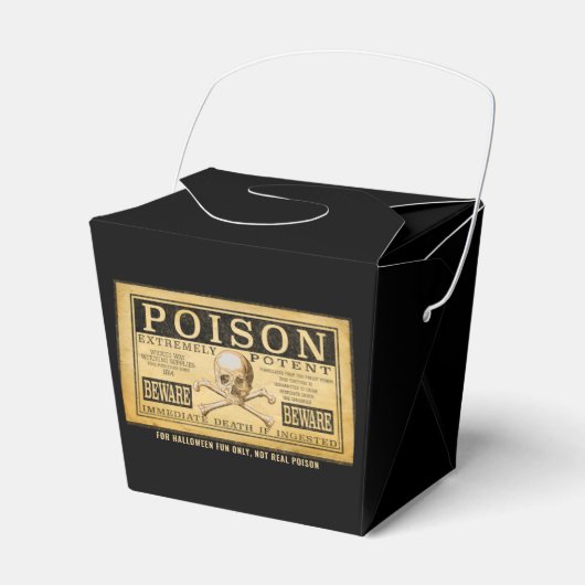 Creepy "POISON" Halloween Favor Box Geschenkschachtel (Vorderseite)