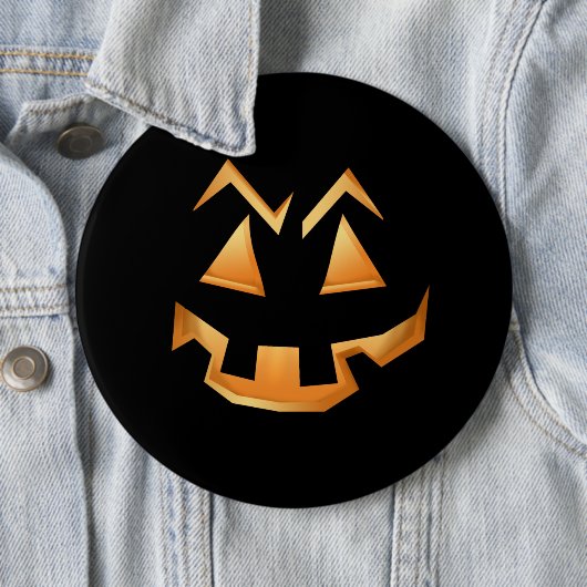Creepy Pumpkin Face Halloween Button (Beispiel)