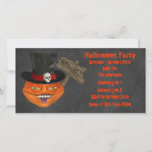 Creepy Pumpkin Face Halloween-Party