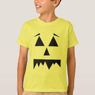 Creepy Pumpkin Face Halloween Spooky T-Shirt
