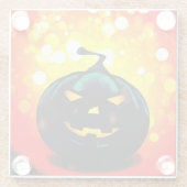 Creepy Pumpkin Glasuntersetzer (Rückseite)