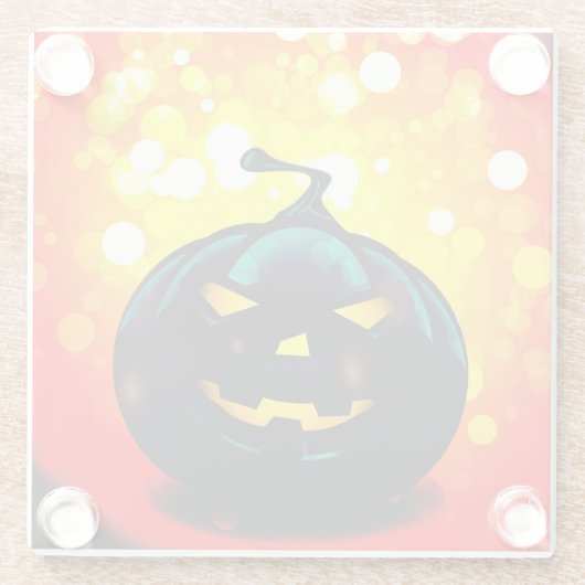 Creepy Pumpkin Glasuntersetzer (Rückseite)