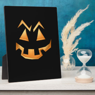 Creepy Pumpkin Halloween Fotoplatte