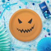 Creepy Pumpkin Halloween-Party Paper Tellers Pappteller (Party)