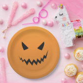 Creepy Pumpkin Halloween-Party Paper Tellers Pappteller (Party)