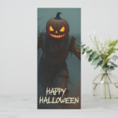 Creepy Pumpkin Head Halloween Szene (Stehend Vorderseite)
