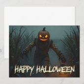 Creepy Pumpkin Head Halloween Szene (Vorne/Hinten)