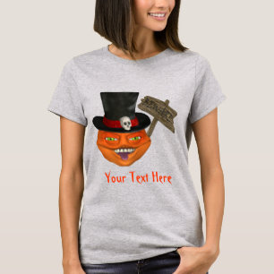 Creepy Pumpkin Head Halloween T-Shirt