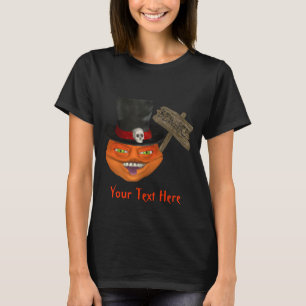 Creepy Pumpkin Head Halloween T-Shirt