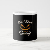 Creepy Pumpkin Monster Halloween Jumbo-Tasse (Vorderseite)