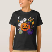 Creepy Pumpkin & Spider Fall Design - Gemütliche S T-Shirt (Vorderseite)