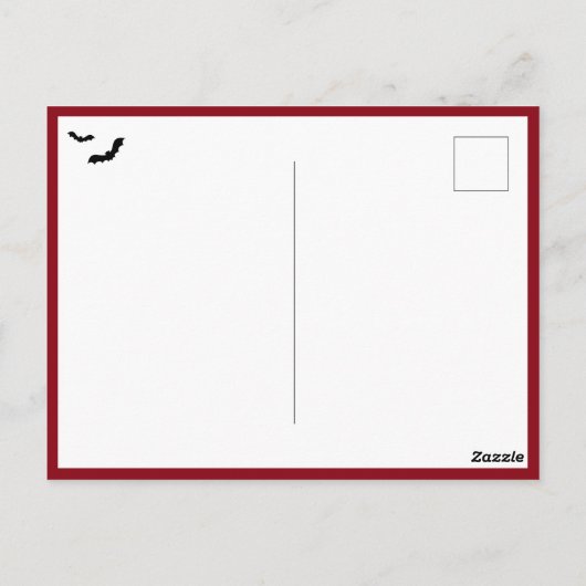 Creepy Pumpkins Halloween Postcard Postkarte (Rückseite)