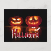 Creepy Pumpkins Halloween Postcard Postkarte (Vorderseite)