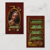 Creepy - Puppe - es ist am besten, sie schlafen zu Visitenkarte (Vorne/Hinten)