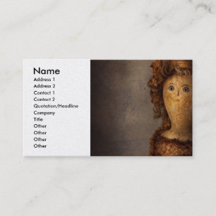 Creepy - Puppe - Matilda Visitenkarte