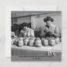 Creepy-Puppenkarte für Halbalgen