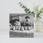 Creepy-Puppenkarte für Halbalgen Dankeskarte (Stehend Vorderseite)