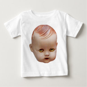 Creepy-Puppenkopf Baby T-shirt