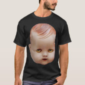 Creepy-Puppenkopf T-Shirt (Vorderseite)