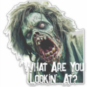 Creepy Putrid Zombie Spaß Aufkleber (Vorderseite)
