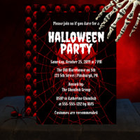 Creepy Red | Black Widow Spider Halloween-Party