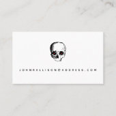 Creepy Red Eye Skull Calling Card Telefonnummerkarte (Vorderseite)