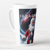 Creepy Robot Santa Milchtasse (Linke Ecke)