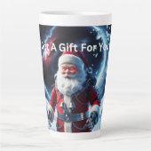 Creepy Robot Santa Milchtasse (Vorderseite)