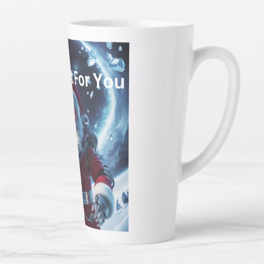 Creepy Robot Santa Milchtasse (Rechts)