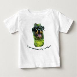 Creepy Rottweiler Frankenstein Jar Illustration Baby T-shirt