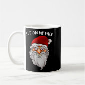 Creepy Santa Christmas -xmas Sit On My Face Kaffeetasse (Links)