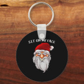 Creepy Santa Christmas -xmas Sit On My Face Schlüsselanhänger (Vorderseite)