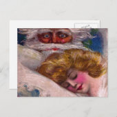 Creepy Santa Claus Hübsche Frau Weihnachten (Vorne/Hinten)