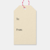 Creepy Santa Gift Tags Geschenkanhänger (Rückseite)