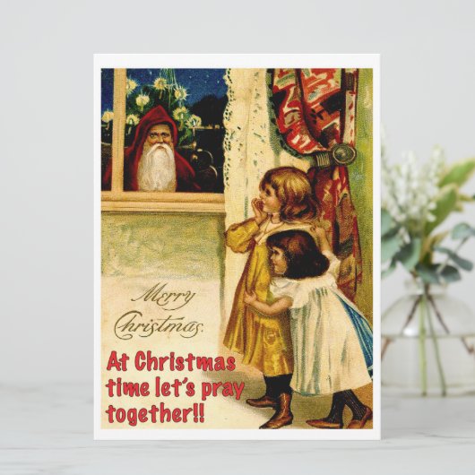 Creepy Santa Karte (Stehend Vorderseite)