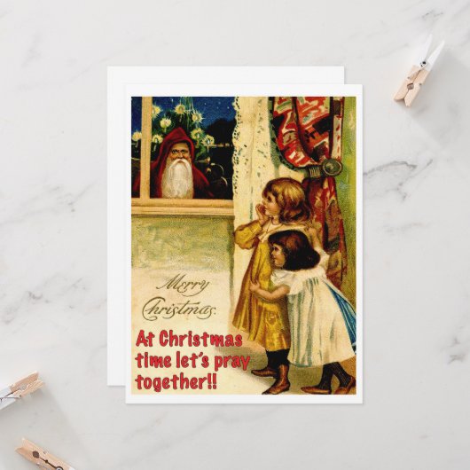 Creepy Santa Karte (Vorderseite/Rückseite Beispiel)