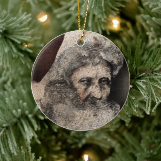Creepy Santa Keramik Keramik Ornament (Baum)