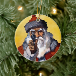 Creepy Santa Keramik Keramik Ornament