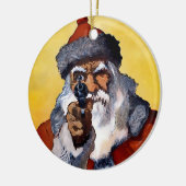 Creepy Santa Keramik Keramik Ornament (Links)