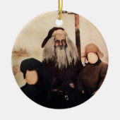 Creepy Santa Keramik Keramik Ornament (Vorne)