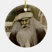 Creepy Santa Keramik Keramik Ornament (Hinten)