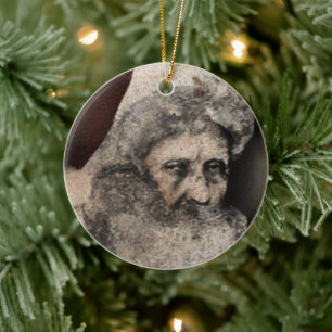 Creepy Santa Keramik Ornament