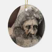 Creepy Santa Keramik Ornament (Links)