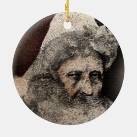 Creepy Santa Keramik Ornament (Hinten)