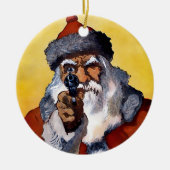 Creepy Santa Keramik Ornament (Vorne)