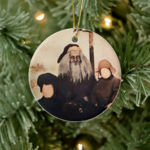 Creepy Santa Keramik Ornament