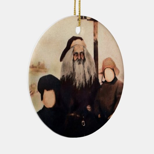 Creepy Santa Keramik Ornament (Rechts)