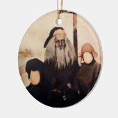 Creepy Santa Keramik Ornament (Links)