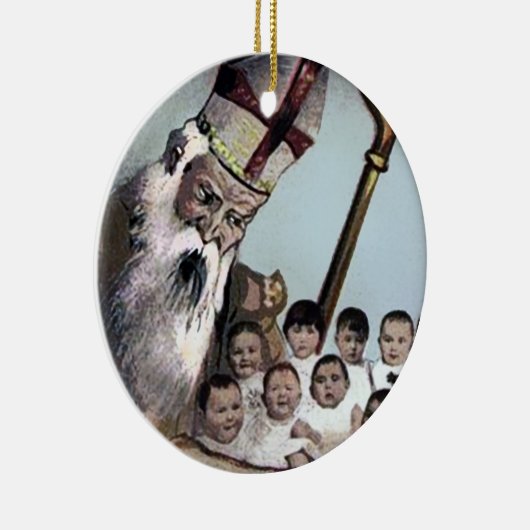 Creepy Santa Keramik Ornament (Rechts)