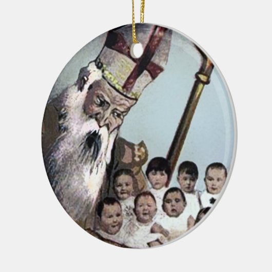 Creepy Santa Keramik Ornament (Links)